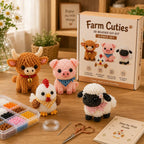 🧵✨ Kit de Bricolaje (DIY) de Animales de Cuentas en 3D Miniatura
