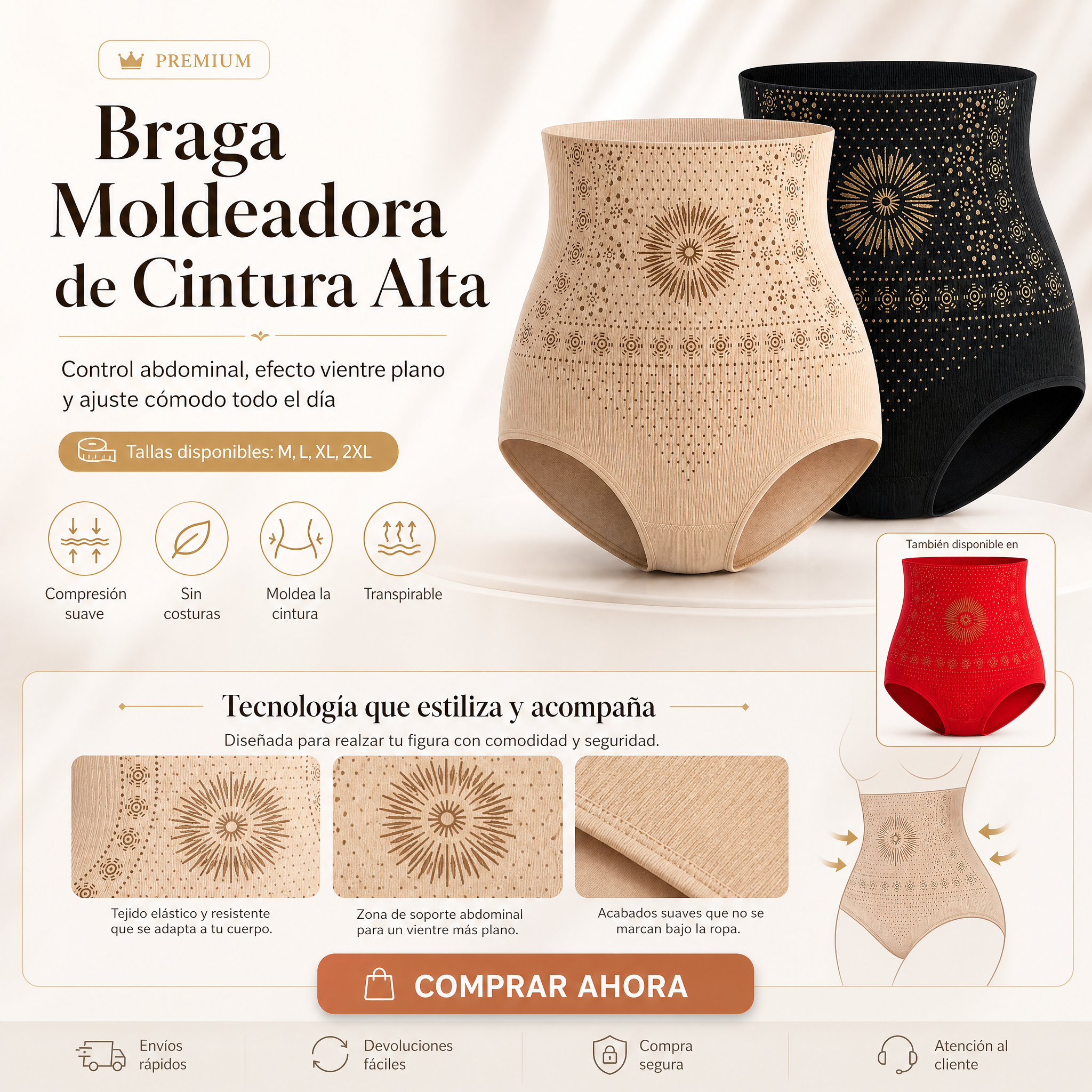 💥¡Oferta de verano: solo $199 MXN!💥Shorts moldeadores y quema-grasa termogénicos