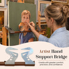 🎨 Puente de apoyo para mano de artista