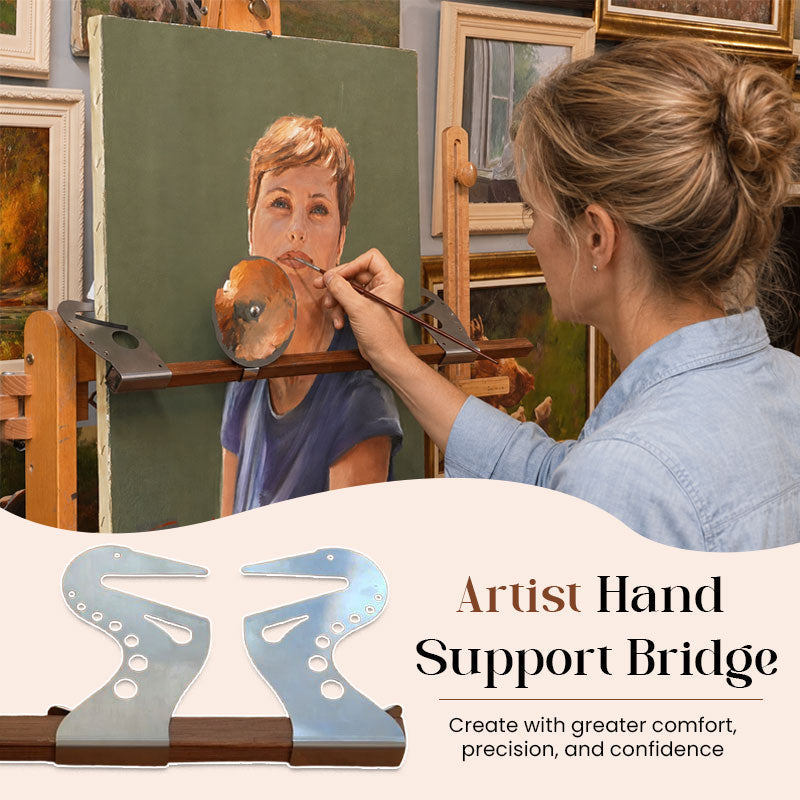 🎨 Puente de apoyo para mano de artista
