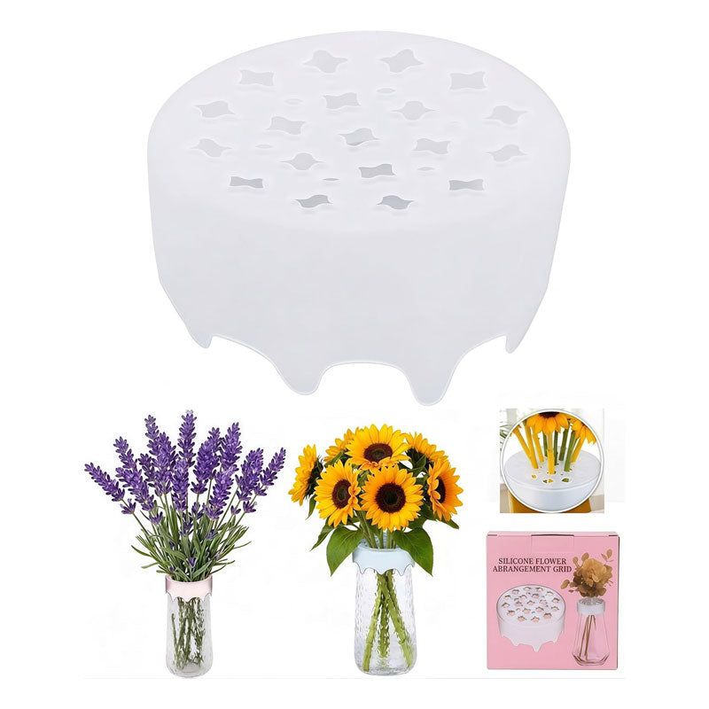 🎁 Compra 1 y recibe 1 GRATIS 🌼 Haz que tus flores luzcan altas y hermosas – Soporte de silicona para ramos ✨