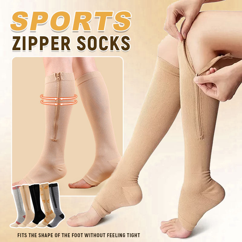 🏃‍♂️ Calcetines Deportivos con Cierre – Comodidad, Soporte y Fácil de Poner/Quitar
