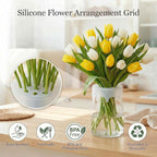 🎁 Compra 1 y recibe 1 GRATIS 🌼 Haz que tus flores luzcan altas y hermosas – Soporte de silicona para ramos ✨