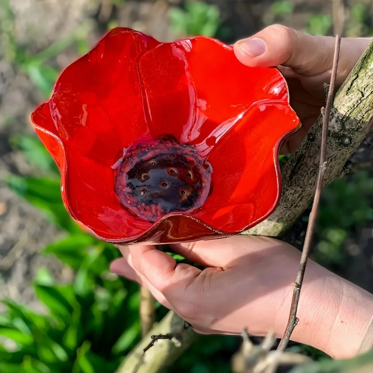 💖🎁 Regalos para el Día de la Madre 2026 -- 🎁 Estaca de Jardín de Flor de Metal Hecha a Mano 🐦