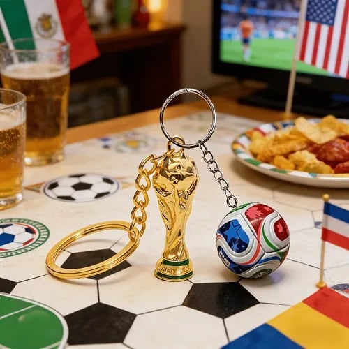 Llavero del Mundial de la FIFA 2026 EUA-MEX-CAN: Lleva el Espíritu del Juego a Todos Lados ✨