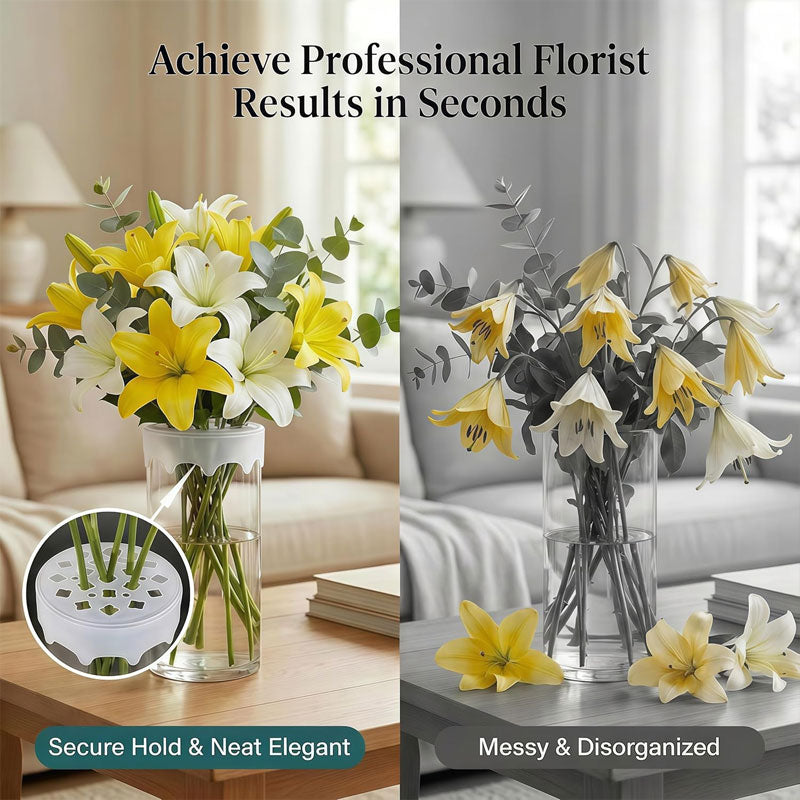 🎁 Compra 1 y recibe 1 GRATIS 🌼 Haz que tus flores luzcan altas y hermosas – Soporte de silicona para ramos ✨