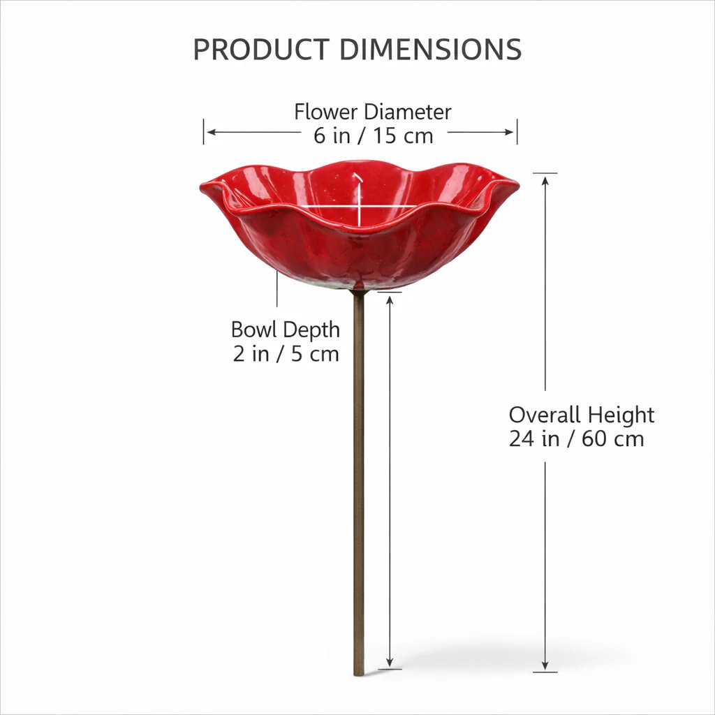 💖🎁 Regalos para el Día de la Madre 2026 -- 🎁 Estaca de Jardín de Flor de Metal Hecha a Mano 🐦