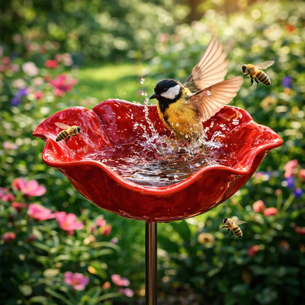💖🎁 Regalos para el Día de la Madre 2026 -- 🎁 Estaca de Jardín de Flor de Metal Hecha a Mano 🐦