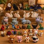 🧵✨ Kit de Bricolaje (DIY) de Animales de Cuentas en 3D Miniatura
