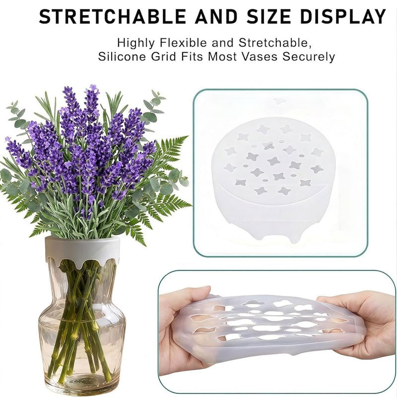 🎁 Compra 1 y recibe 1 GRATIS 🌼 Haz que tus flores luzcan altas y hermosas – Soporte de silicona para ramos ✨