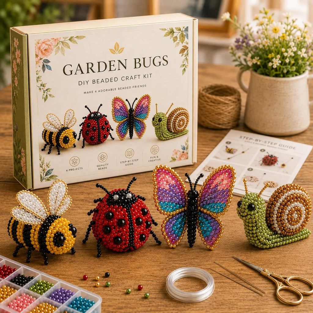 🧵✨ Kit de Bricolaje (DIY) de Animales de Cuentas en 3D Miniatura