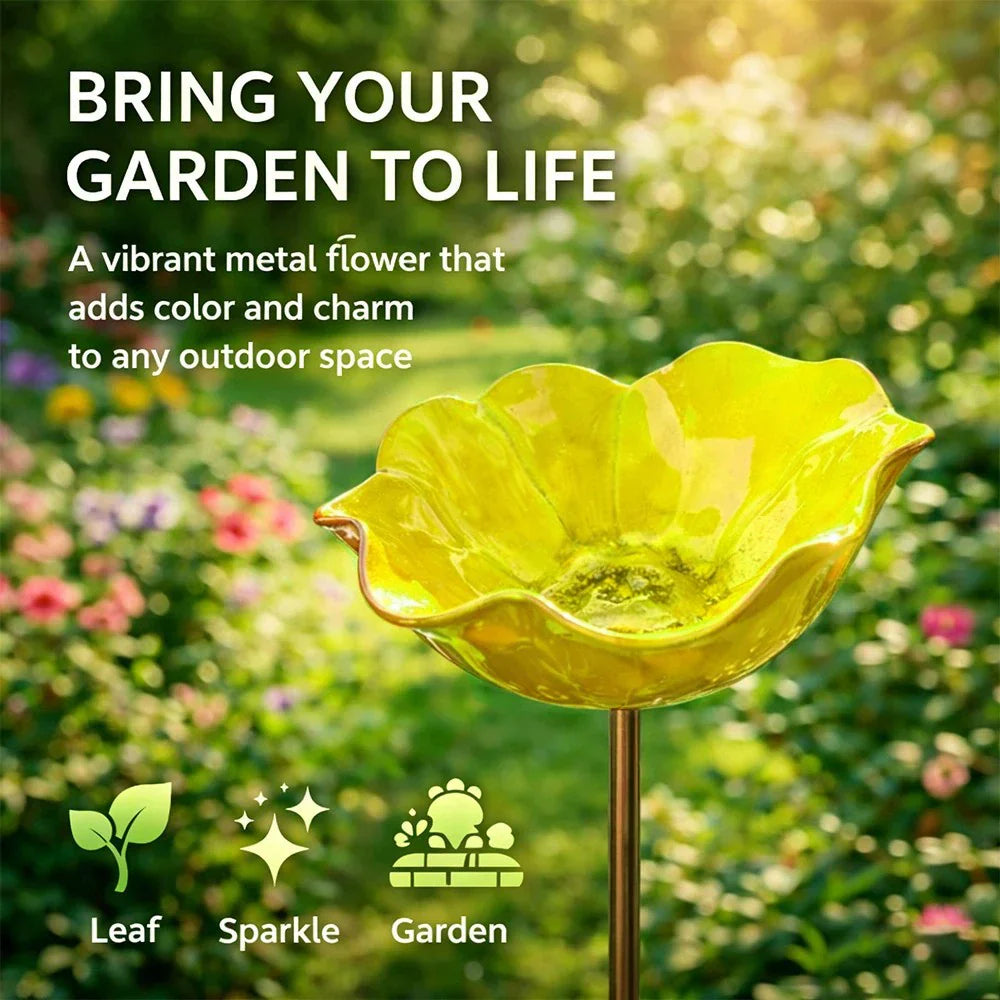 💖🎁 Regalos para el Día de la Madre 2026 -- 🎁 Estaca de Jardín de Flor de Metal Hecha a Mano 🐦