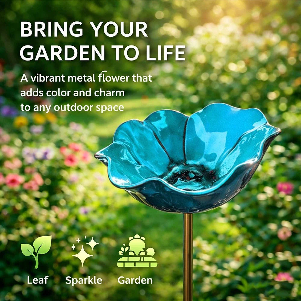 💖🎁 Regalos para el Día de la Madre 2026 -- 🎁 Estaca de Jardín de Flor de Metal Hecha a Mano 🐦