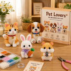 🧵✨ Kit de Bricolaje (DIY) de Animales de Cuentas en 3D Miniatura