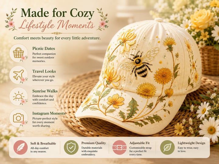 🔥 Último día – 50% de descuento 🌸🌿 Gorra Garden Morning