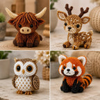 🧵✨ Kit de Bricolaje (DIY) de Animales de Cuentas en 3D Miniatura