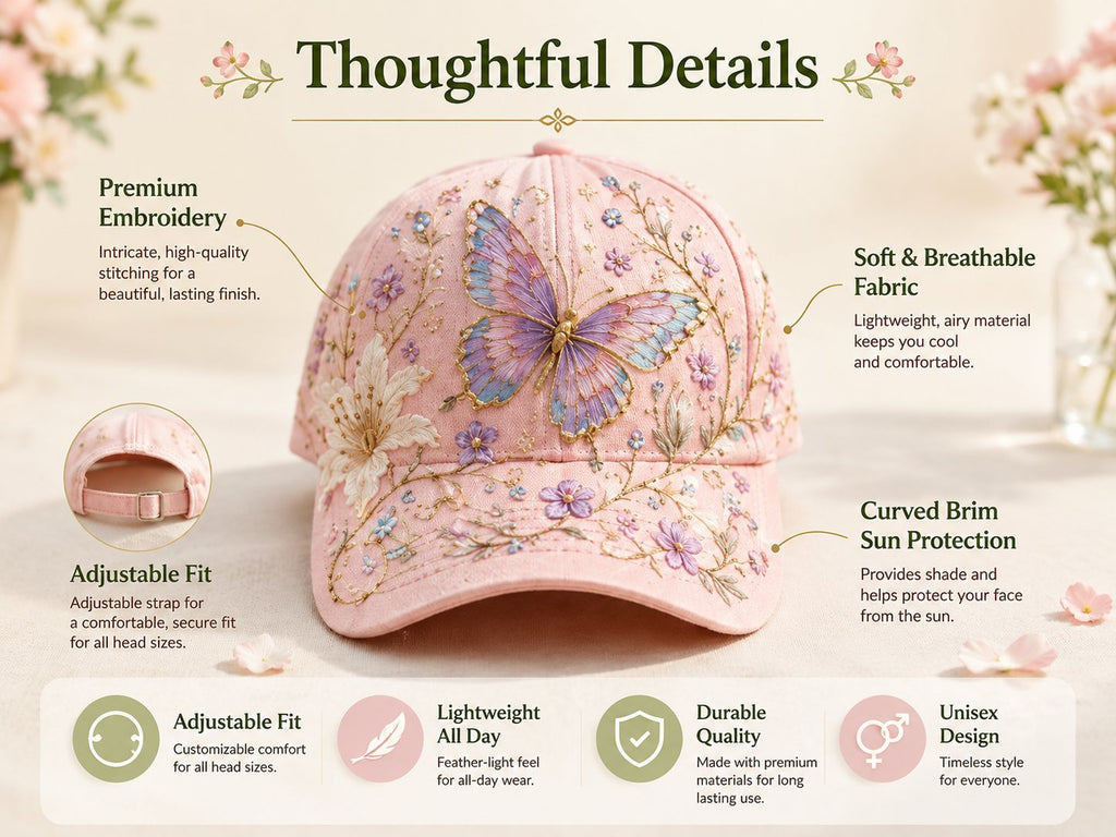 🔥 Último día – 50% de descuento 🌸🌿 Gorra Garden Morning